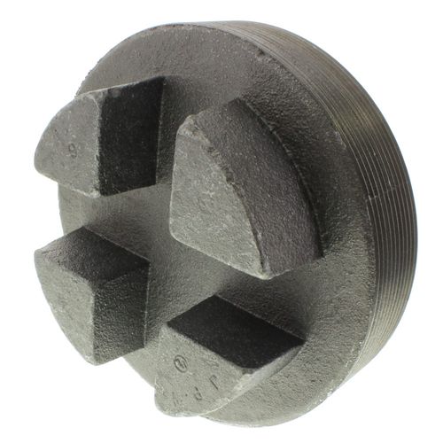 FBPL6BARHEAD Ward FBPL6BARHEAD 6" Black Regular Cored Plug (Bar Head)