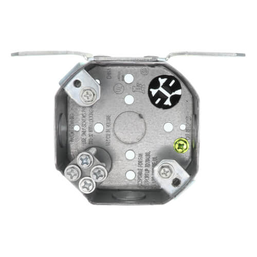 Main product image of 1-1/2" Steel Octagon Ceiling Box w/ Bracket 