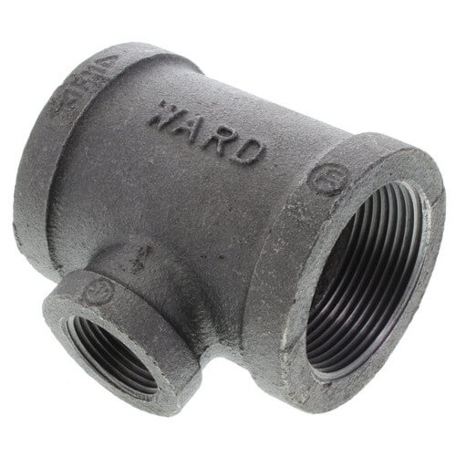 1-1/2" x 1-1/2" x 3/4" Black Tee