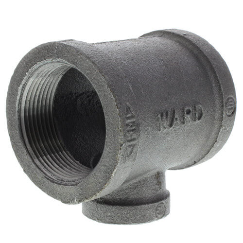 1-1/2" x 1-1/2" x 3/4" Black Tee