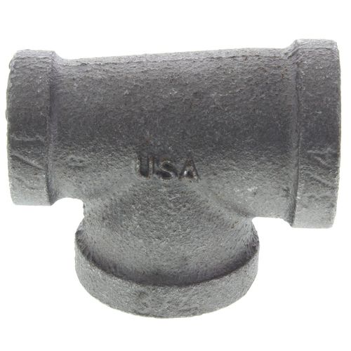 Main product image of 3/4" x 1/2" x 3/4" Black Tee, Class 150