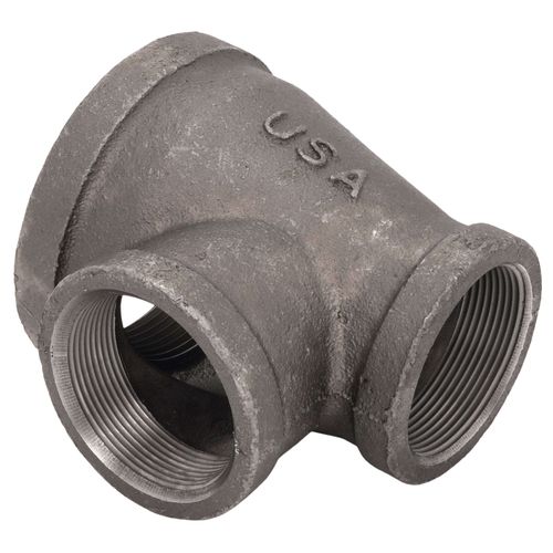 Main product image of 3" x 2" x 2" Black Tee, Class 150
