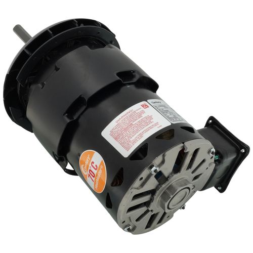 Main product image of 5-5/8" Deluxe Commercial Condenser Fan Motor w/ 5/8" Flat & Key-B (6.4/3.2A, 1075 RPM, 1 HP)