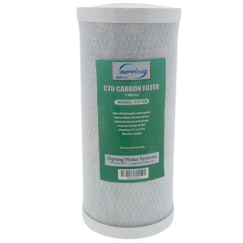 Main product image of Big Blue Activated Carbon Block CTO Replacement Filter for 4.5" x 10" Under Sink & Whole House Water Systems
