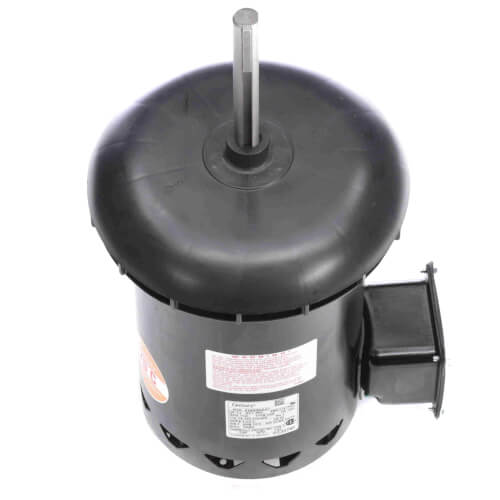 5-5/8" 3-Phase Deluxe Commercial Condenser Fan Motor w/ 5/8" Flat & Key-B (4.0/2.0A, 3/4 HP)