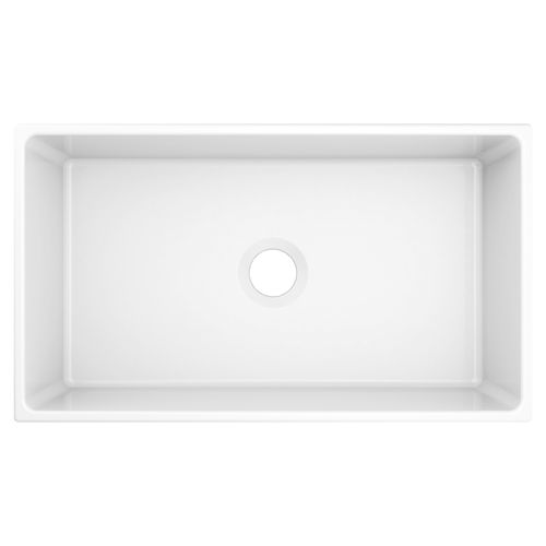 Main product image of Host 33" x 19" x 10" Fireclay Undermount Apron Front Single Bowl Sink, FC331910