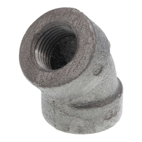 Main product image of 1/2" Black Cast Iron Steam 45° Elbow, Class 125