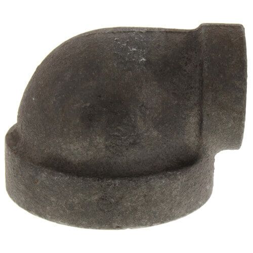 Main product image of 1-1/2" x 1/2" Black Cast Iron Steam 90° Elbow, Class 125