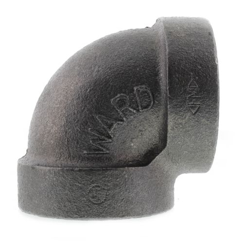 Main product image of 1-1/4" Black Cast Iron Steam 90° Elbow, Class 125