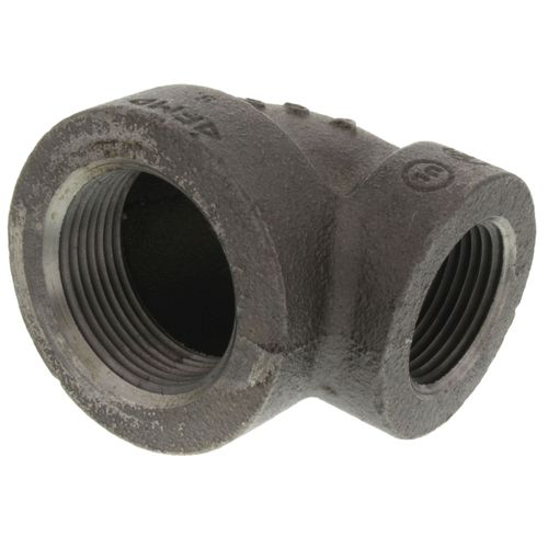 Main product image of 1-1/4" x 1" Black Cast Iron Steam 90° Elbow, Class 125