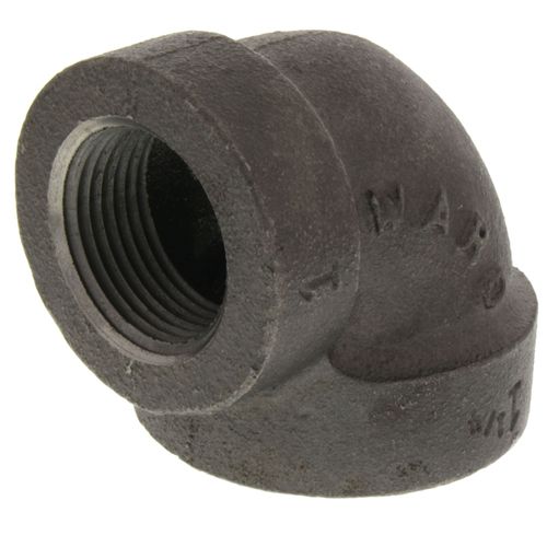 Main product image of 1-1/4" x 1" Black Cast Iron Steam 90° Elbow, Class 125