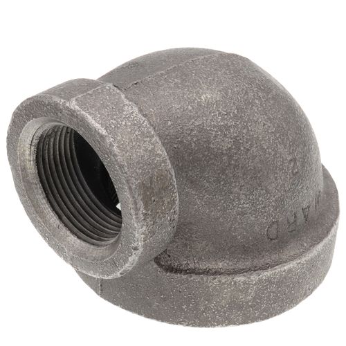 Main product image of 2-1/2" x 1-1/4" Black Cast Iron Steam 90° Elbow, Class 125