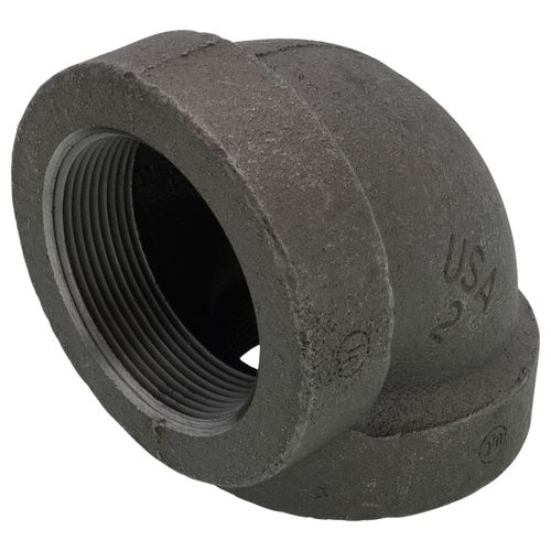 Main product image of 2" Black Cast Iron Steam 90° Elbow