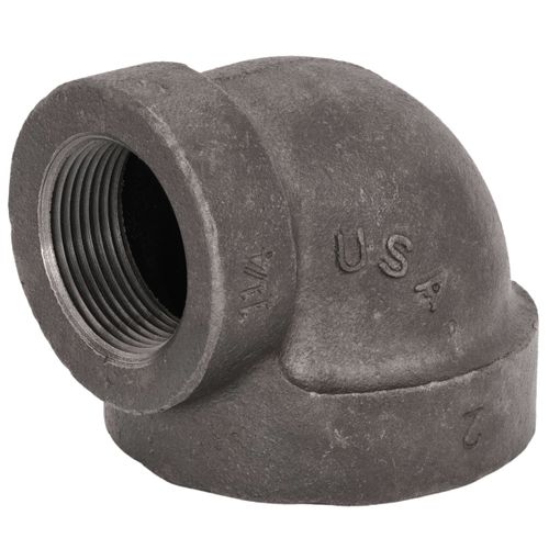 Main product image of 2" x 1-1/4" Black Cast Iron Steam 90° Elbow, Class 125