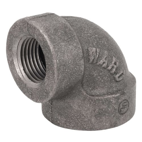 Main product image of 3/4" x 1/2" Black Cast Iron Steam 90° Elbow, Class 125
