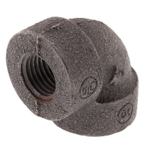 Main product image of 3/8" Black Cast Iron Steam 90° Elbow, Class 125
