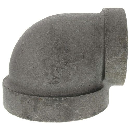 Main product image of 3" x 1-1/2" Black Cast Iron Steam 90° Elbow, Class 125