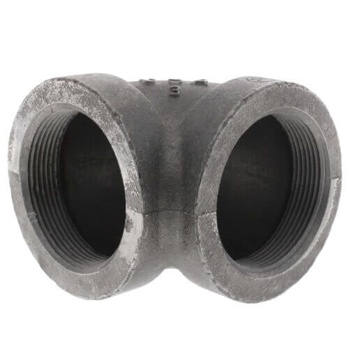 Main product image of 8" Black Cast Iron Steam 90° Elbow, Class 125