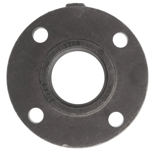 2-1/2" x 7" Black Cast Iron Steam Companion - Screwed Flange