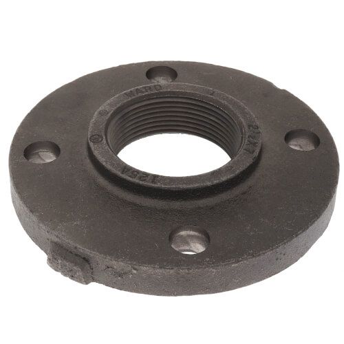 2-1/2" x 7" Black Cast Iron Steam Companion - Screwed Flange
