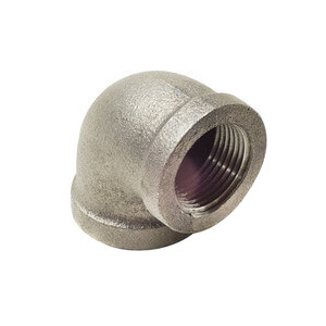 2" x 1-1/2" Black Cast Iron Drainage Short Turn 90° Elbow