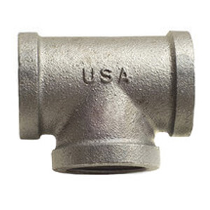 1-1/2" Black Cast Iron Drainage Tee
