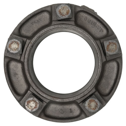 FCIFLU4 Ward FCIFLU4 4" Black Cast Iron Steam Flange Union w/ Gasket