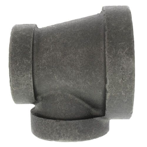 Main product image of 1-1/4" x 1/2" x 1/2" Black Cast Iron Steam Reducing Tee, Class 125