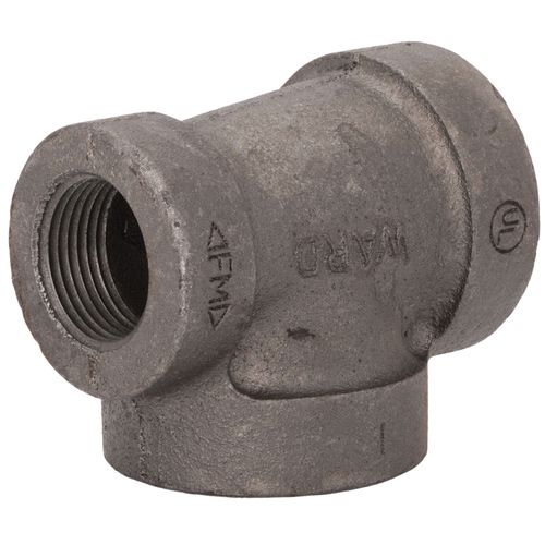 Main product image of 1-1/4" x 1" x 1-1/4" Black Cast Iron Steam Tee, Class 125