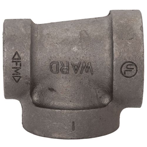 Main product image of 1-1/4" x 1" x 1-1/4" Black Cast Iron Steam Tee, Class 125