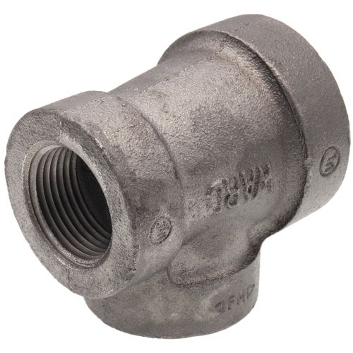 Main product image of 1-1/4" x 1" x 1" Black Cast Iron Steam Tee, Class 125