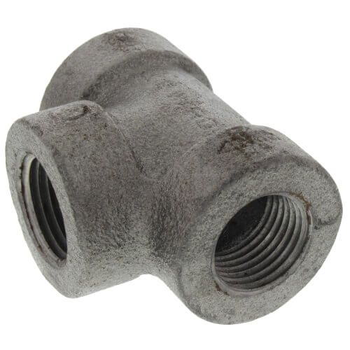Main product image of 1/4" Black Cast Iron Steam Tee, Class 125