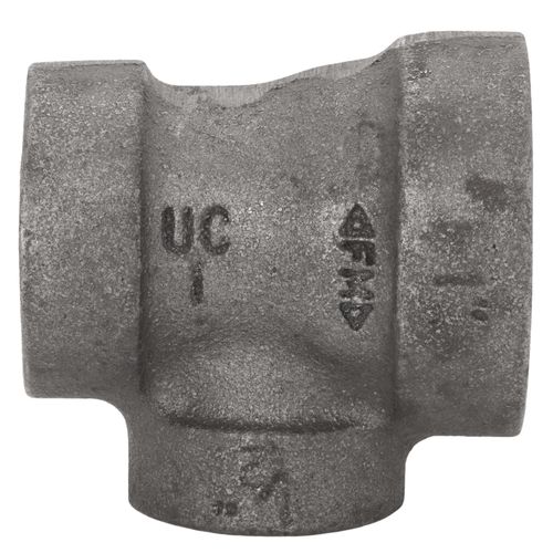 Main product image of 1" x 1/2" x 1/2" Black Cast Iron Steam Tee, Class 125