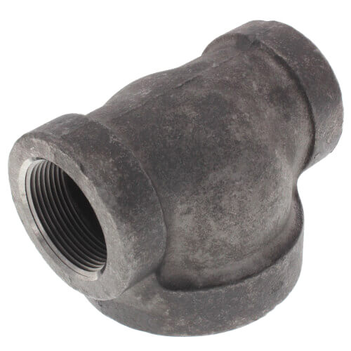 Main product image of 1" x 1" x 1-1/2" Black Cast Iron Steam Reducing Tee
