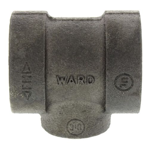 Main product image of 1" x 1" x 1/4" Black Cast Iron Steam Reducing Tee, Class 125