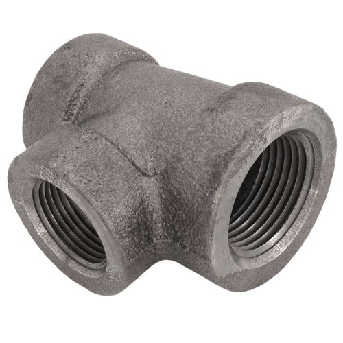 Main product image of 1" x 3/4" x 3/4" Black Cast Iron Steam Tee, Class 125