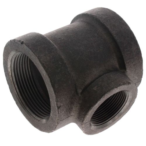 Main product image of 2-1/2" x 2-1/2" x 1-1/2" Black Cast Iron Steam Tee, Class 125