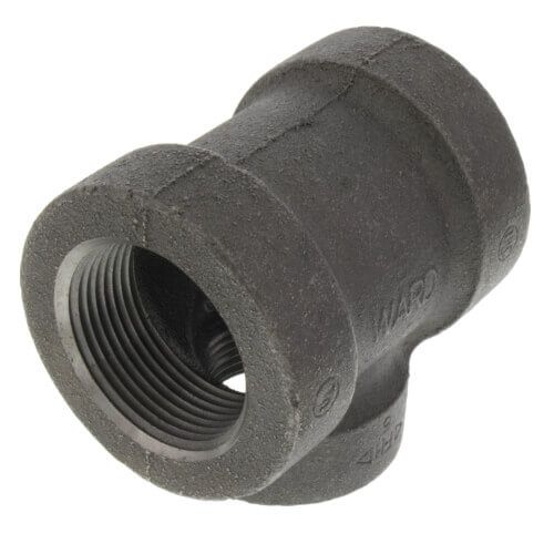 Main product image of 2-1/2" x 2-1/2" x 1-1/4" Black Cast Iron Steam Tee, Class 125