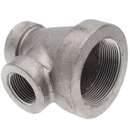 Main product image of 2" x 1" x 1" Black Cast Iron Steam Tee, Class 125