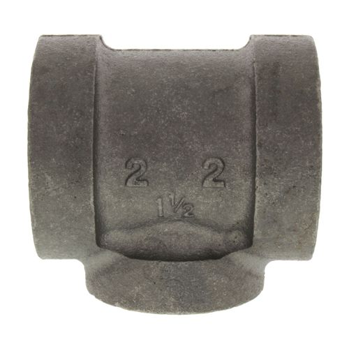 Main product image of 2" x 2" x 1-1/2" Black Cast Iron Steam Tee, Class 125