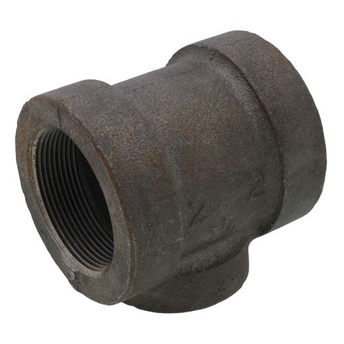 Main product image of 2" x 2" x 1-1/4" Black Cast Iron Steam Tee, Class 125