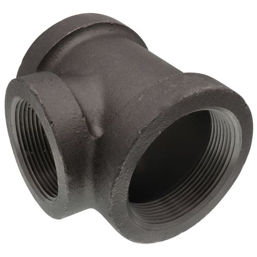 Main product image of 3" x 3" x 2-1/2" Black Cast Iron Steam Tee, Class 125