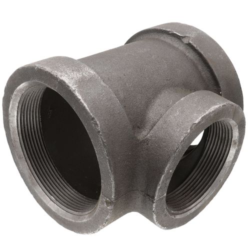 Main product image of 4" x 4" x 3" Black Cast Iron Steam Tee, Class 125