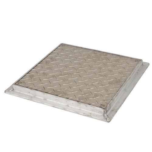 Main product image of 12" x 12" (Frame Opening) FD-8060 Non Hinged: Flush Diamond Plate Floor Door