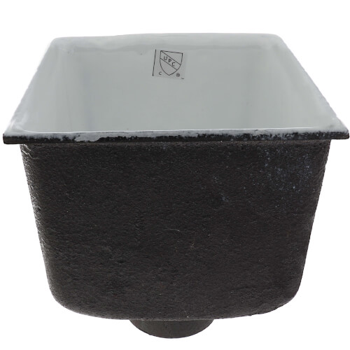 Main product image of 8" X 8" A.R.E. Floor Sink, 6" Sump, 3" Nominal (No Grate)