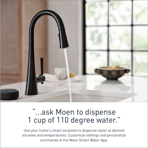 Main product image of Kurv 1 Handle Pulldown Kitchen Faucet, 1.5 GPM, 9126EVBL (Matte Black)