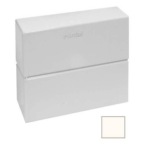 6" Left End Cap for UF-2 Baseboard (Cream White)