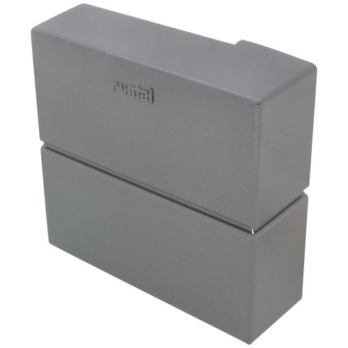 Main product image of 6" Right End Cap for UF-2 Baseboard (Runtal Steel - Dark Grey)