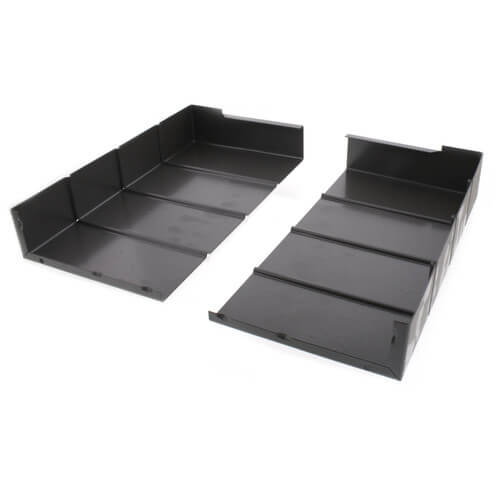 Main product image of 6" Left End Cap for UF-4 Baseboard (Runtal Steel - Dark Grey)