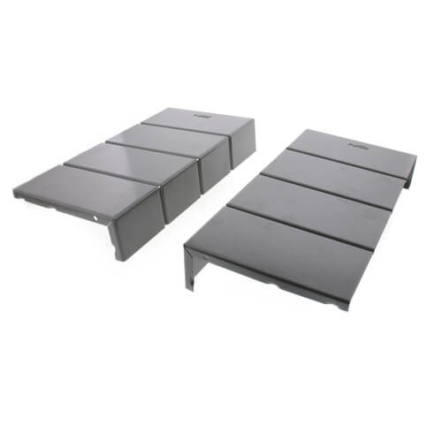 Main product image of 6" Left End Cap for UF-4 Baseboard (Runtal Steel - Dark Grey)